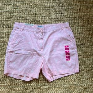 Caribbean Joe NWT palm tree shorts